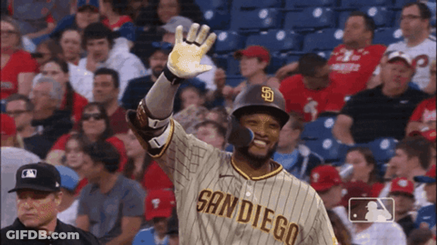 San Diego Padres Happy Air Pump GIF