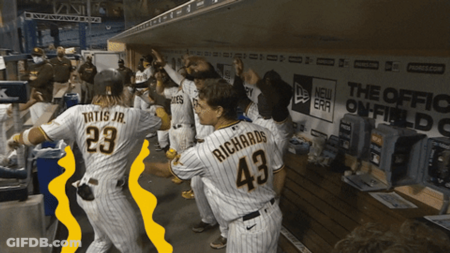 San Diego Padres Silly Dance Compilation GIF