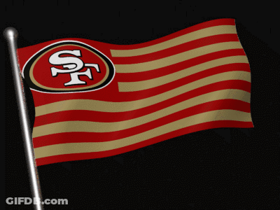 San Francisco 49Ers Flag Flying GIF