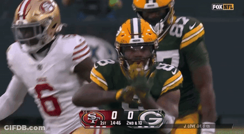San Francisco 49Ers Vs Green Bay Packers Fox NFL GIF