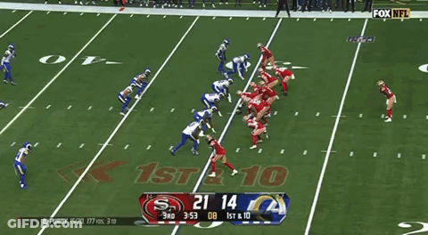 San Francisco 49Ers Vs LA Rams Football Game GIF