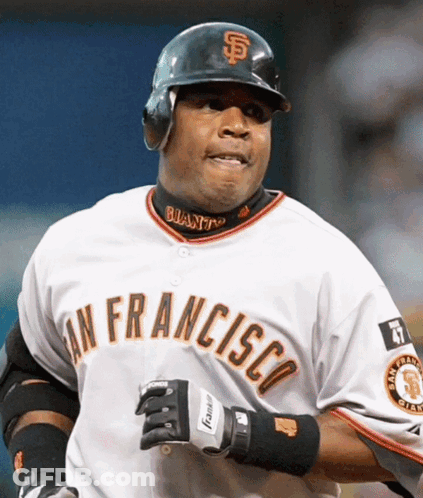 San Francisco Giants Player Running To Home Plate GIF