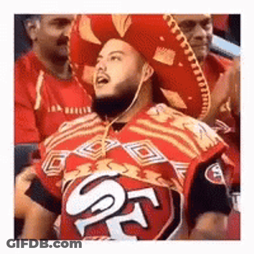 San Francisco Niners Costume GIF
