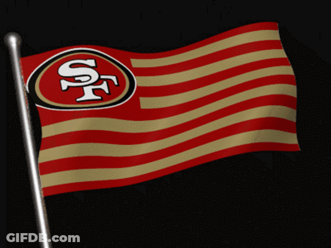 San Francisco Niners Flag GIF