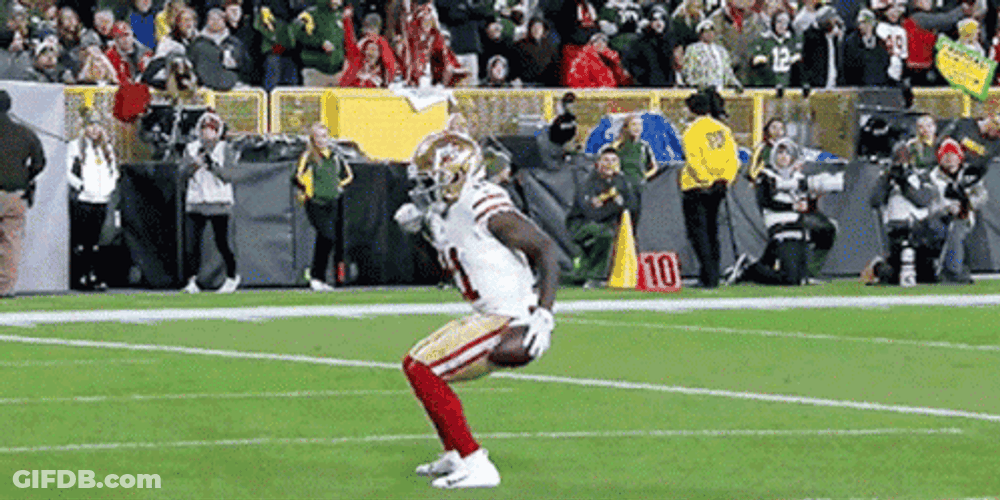 San Francisco Niners Jolly On Field GIF