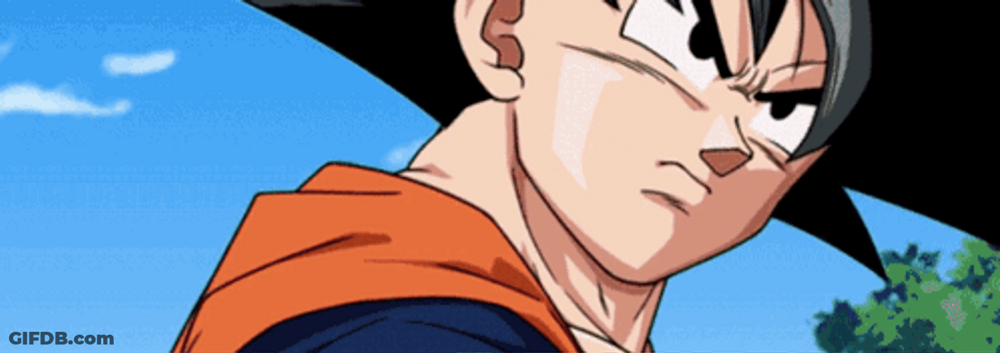 San Goku Spirit Bomb Attack GIF
