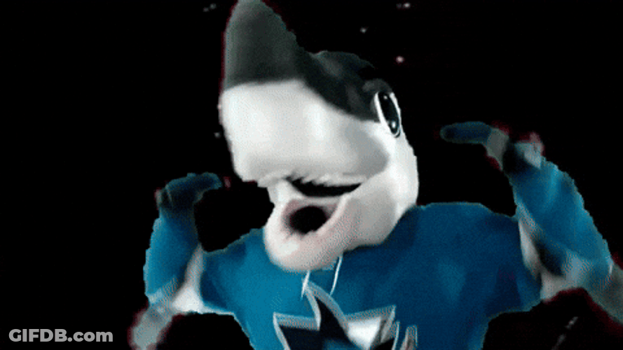 San Jose Sharkie It Is My Birthday GIF