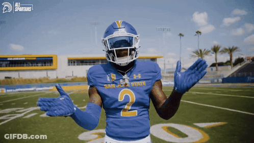San Jose State Spartans Football Player GIF