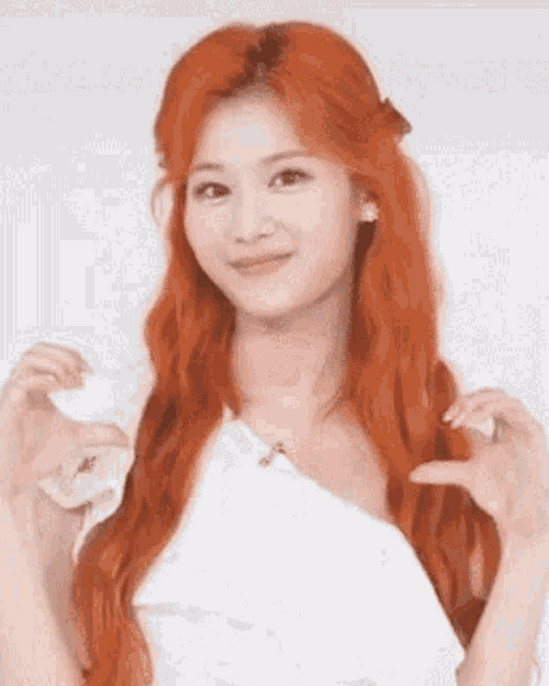 Sana I Love You Heart Sign GIF