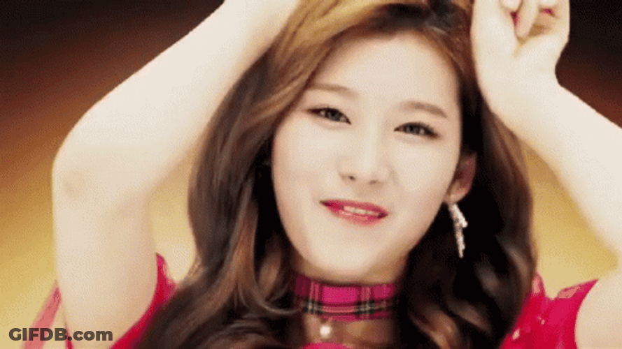 Sana Radiant Smile While Singing GIF