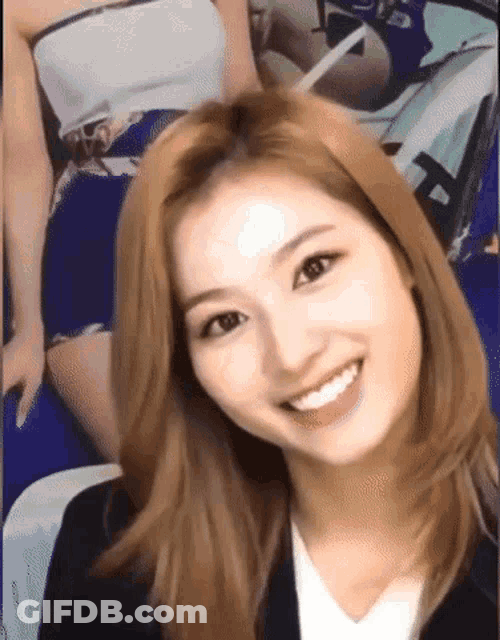 Sana Surprised Facial Expression GIF