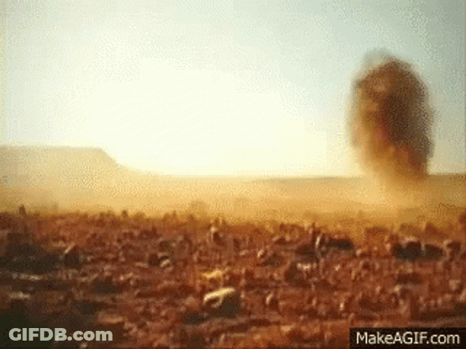 Sand Storm In The Desert GIF
