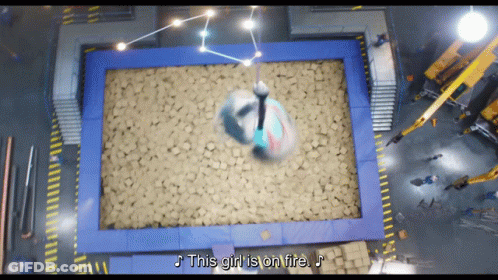 Sandbox Saying This Girl Is On Fire GIF