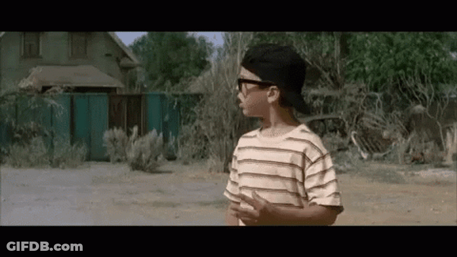 Sandlot Nerd Squints Palledorous Glasses On GIF