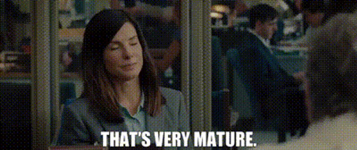 Sandra Bullock That's Very Mature GIF