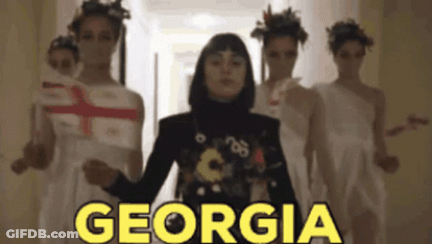 Sandra Gadelia Holding Gerogia Banner GIF