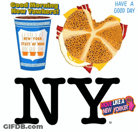 Sandwich And Coffee Good Morning New Yawkers GIF