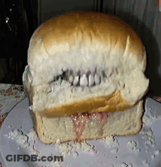 Sandwich With Tooth Missing GIF