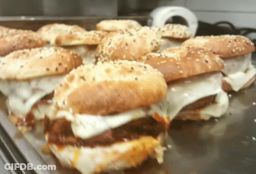 Sandwiches On A Metal Tray GIF