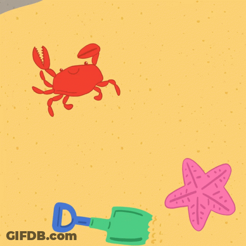 Sandy Beach Happy Summer GIF