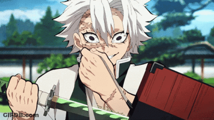 Sanemi Fighting Style And Main Weapon GIF