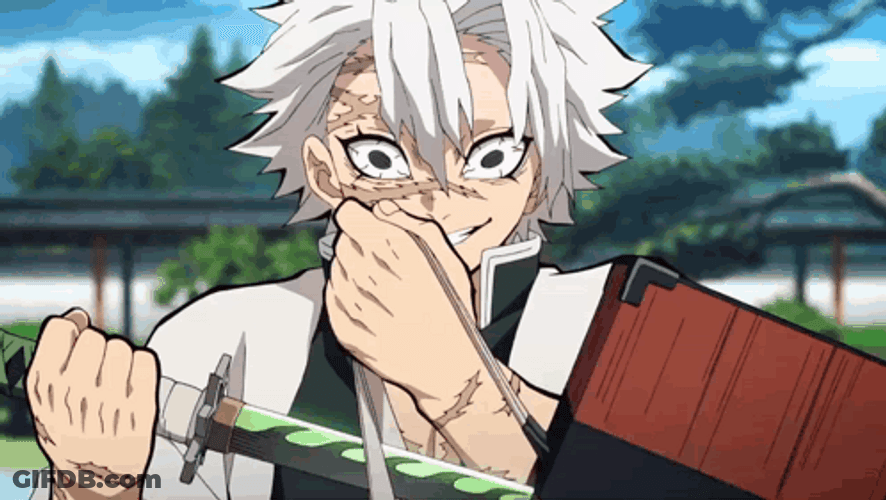 Sanemi Shinazugawa Creepy Laugh GIF