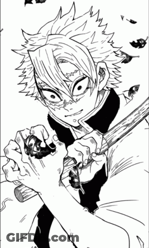 Sanemi Shinazugawa Manga GIF