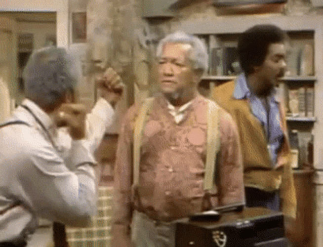 Sanford And Son Fighting Each Other GIF