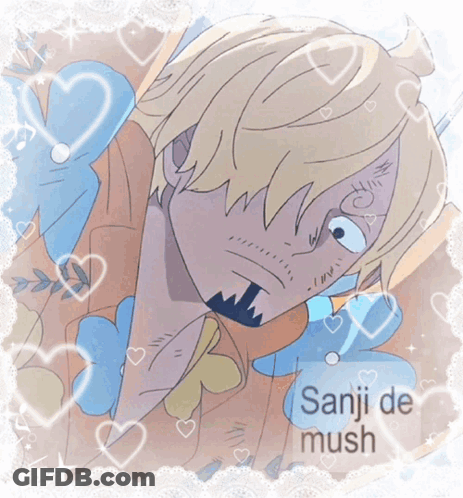 Sanji De Mush Name Drawing GIF