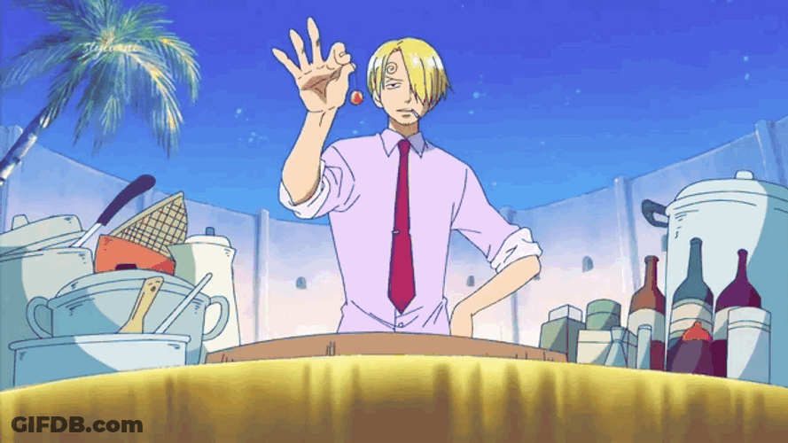 Sanji Demonstrates His Cooking Ability GIF