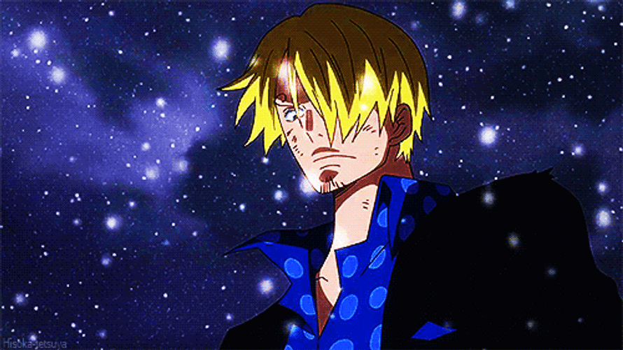 Sanji From One Piece In Snow GIF