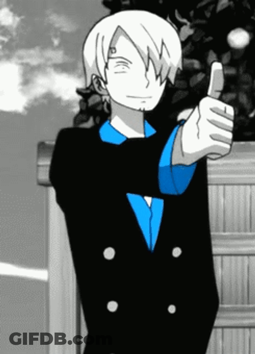 Sanji Giving A Thumbs Up GIF
