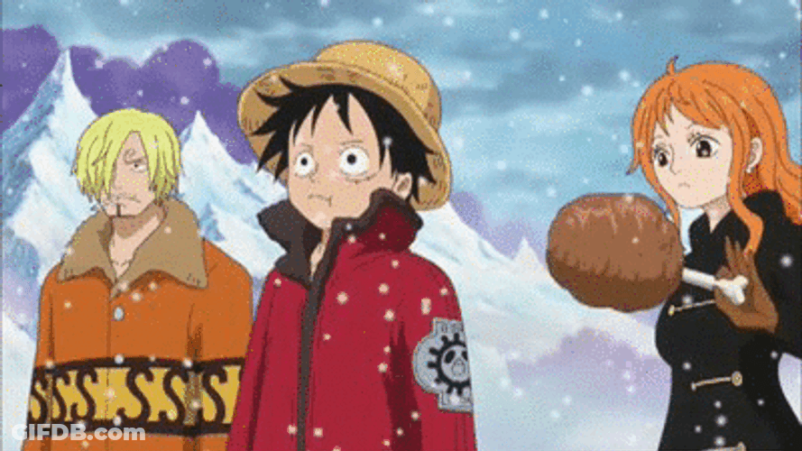 Sanji Hitting Monkey D.Luffy GIF