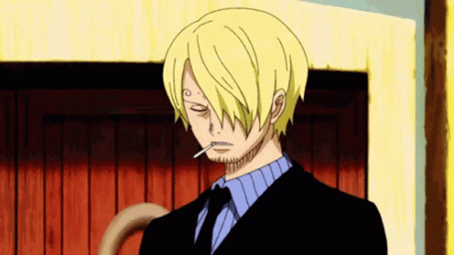 Sanji Kicking Away Two Enemies GIF