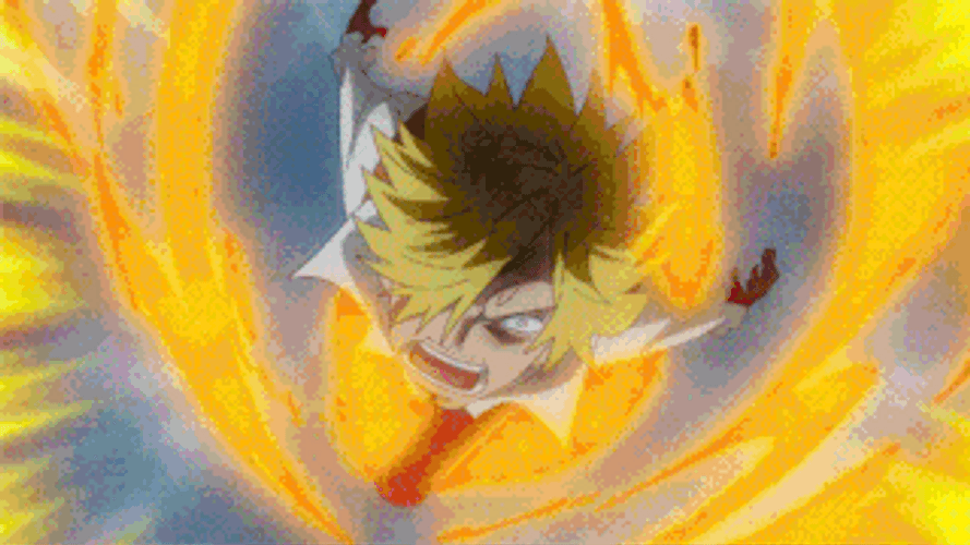 Sanji One Piece Powerful Downward Kick GIF