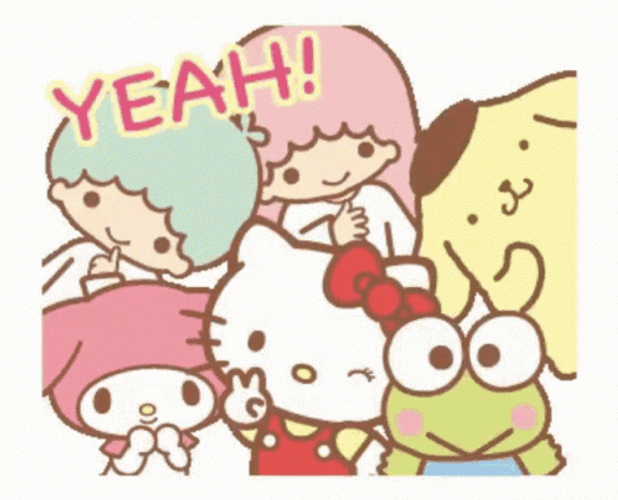 Sanrio Group Photograph GIF