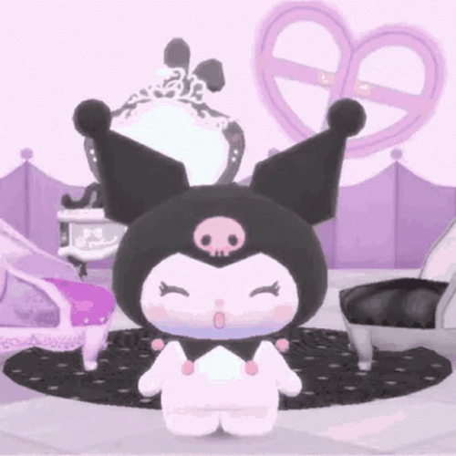 Sanrio Kuromi Blushing GIF