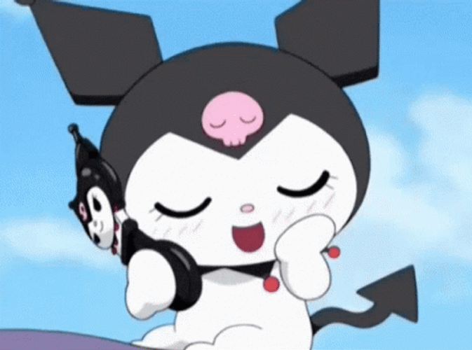 Sanrio Kuromi Calls GIF