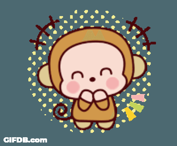 Sanrio Monkey Sticker GIF