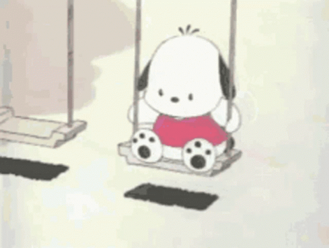 Sanrio Pochacco Swings GIF
