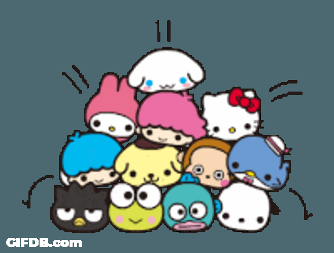 Sanrio Tuexedo Sam Sticker GIF