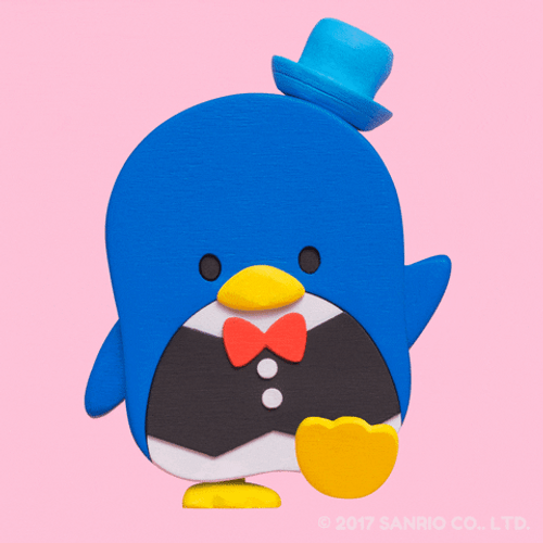 Sanrio Tuxedo Sam Waves GIF