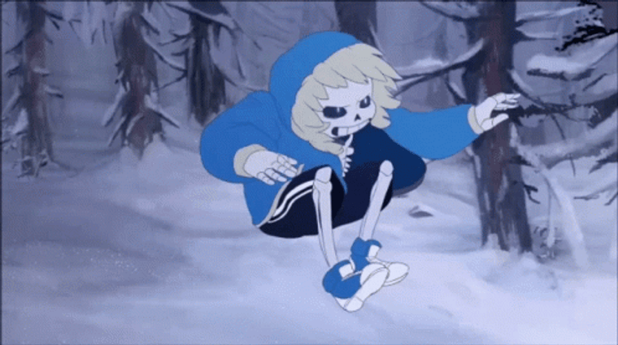 Sans And Papyrus Fighting Together 2D Animation GIF