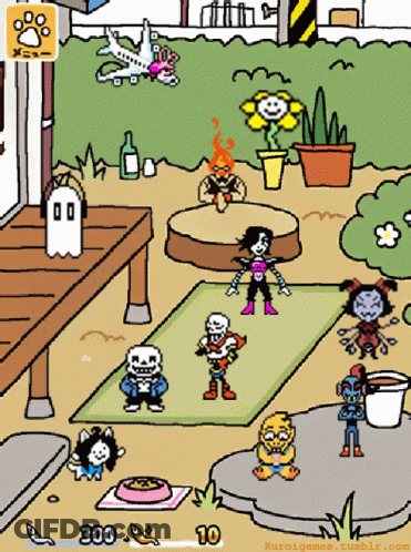 Sans And Papyrus Playing Game With Number 10 GIF