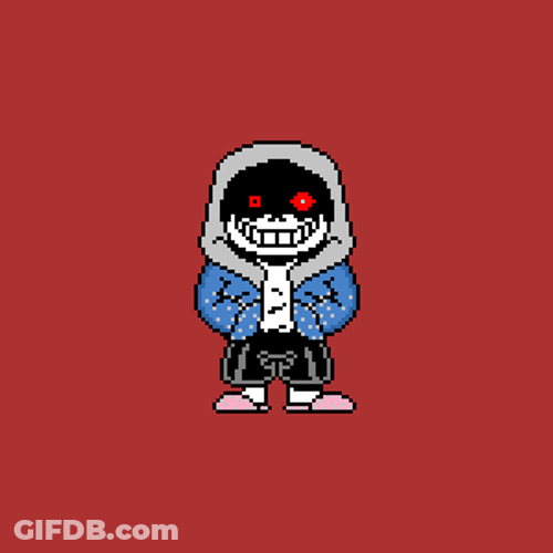 Sans From Undertale Evil Look GIF
