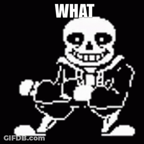 Sans From Undertale Saying What GIF