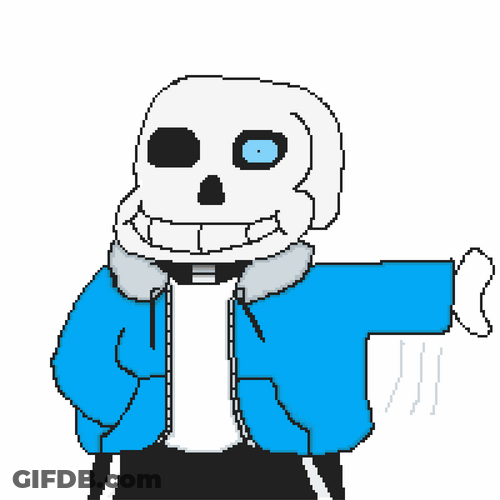 Sans From Undertale Slam Attack Animation GIF