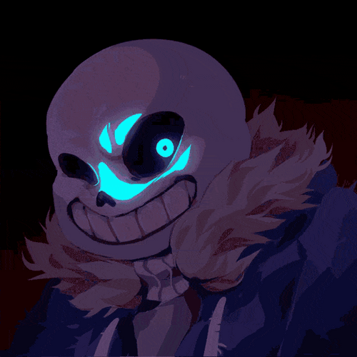 Sans From Undertale With Menacing Look GIF