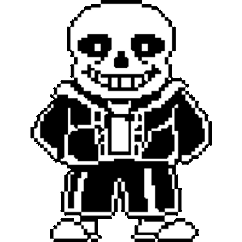 Sans Rotating With Jape Me In Back GIF