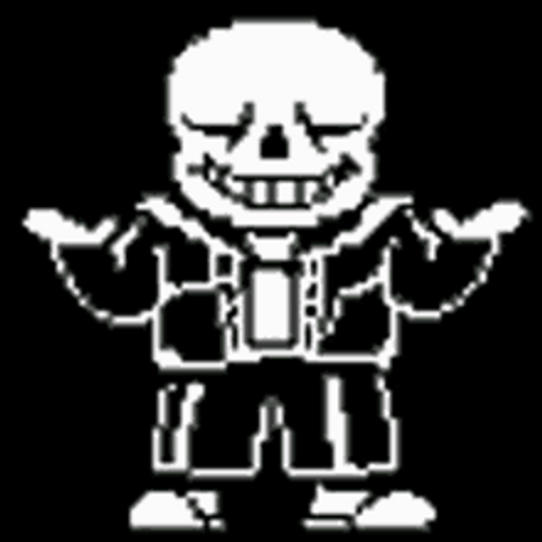 Sans Shrug Pose In Undertale GIF